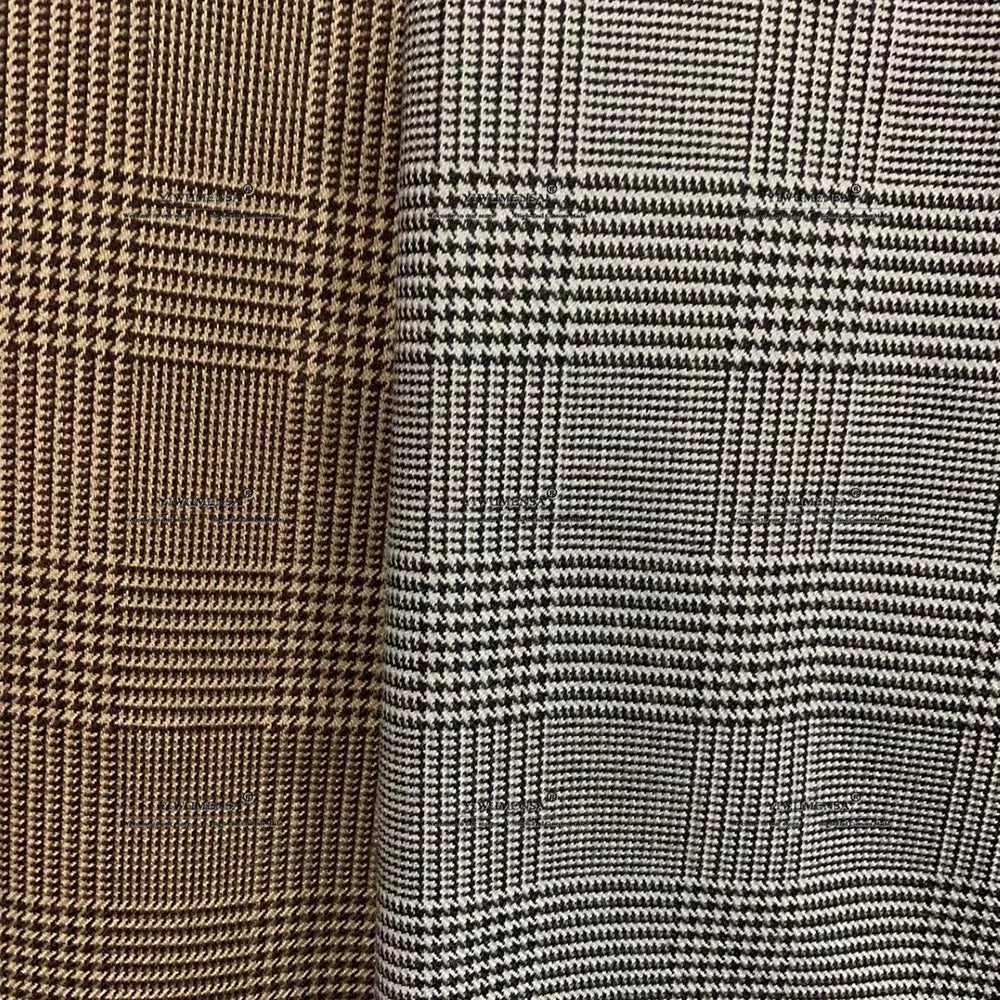 Elegant Business Suits Men 3 Pieces Formal Party Houndstooth Wool Blazers Customized Man Banquet Groom Wedding Tuxedos British