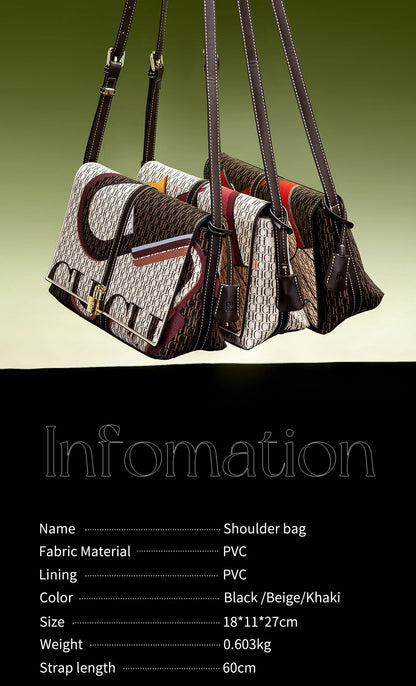 Retro Design Women's New Shoulder Bag Fashionable and Diverse Business Commuter Large Capacity New Shoulder Bag