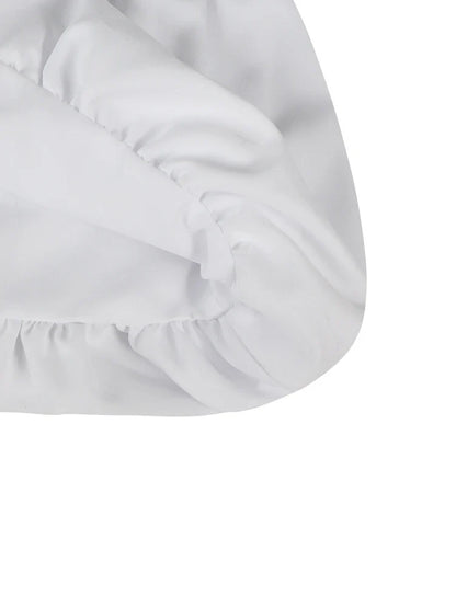 Summer 2025 Women's Pure Color Ruffle Casual Skirt Y2K Tie Mini Polyester Comfortable New Fashion for Ladies