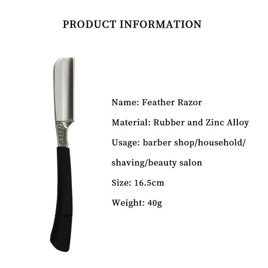 1/2piece - manual straight shaving knife holder beard shaving professional hair cutting trimming tool Special for real hair wigs