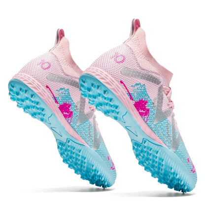 Kid Friendly TF Turf Soccer Boots Soft PU Fabric Rubber Non-slip Sole Abrasion Resistant For Campus Sports Activities