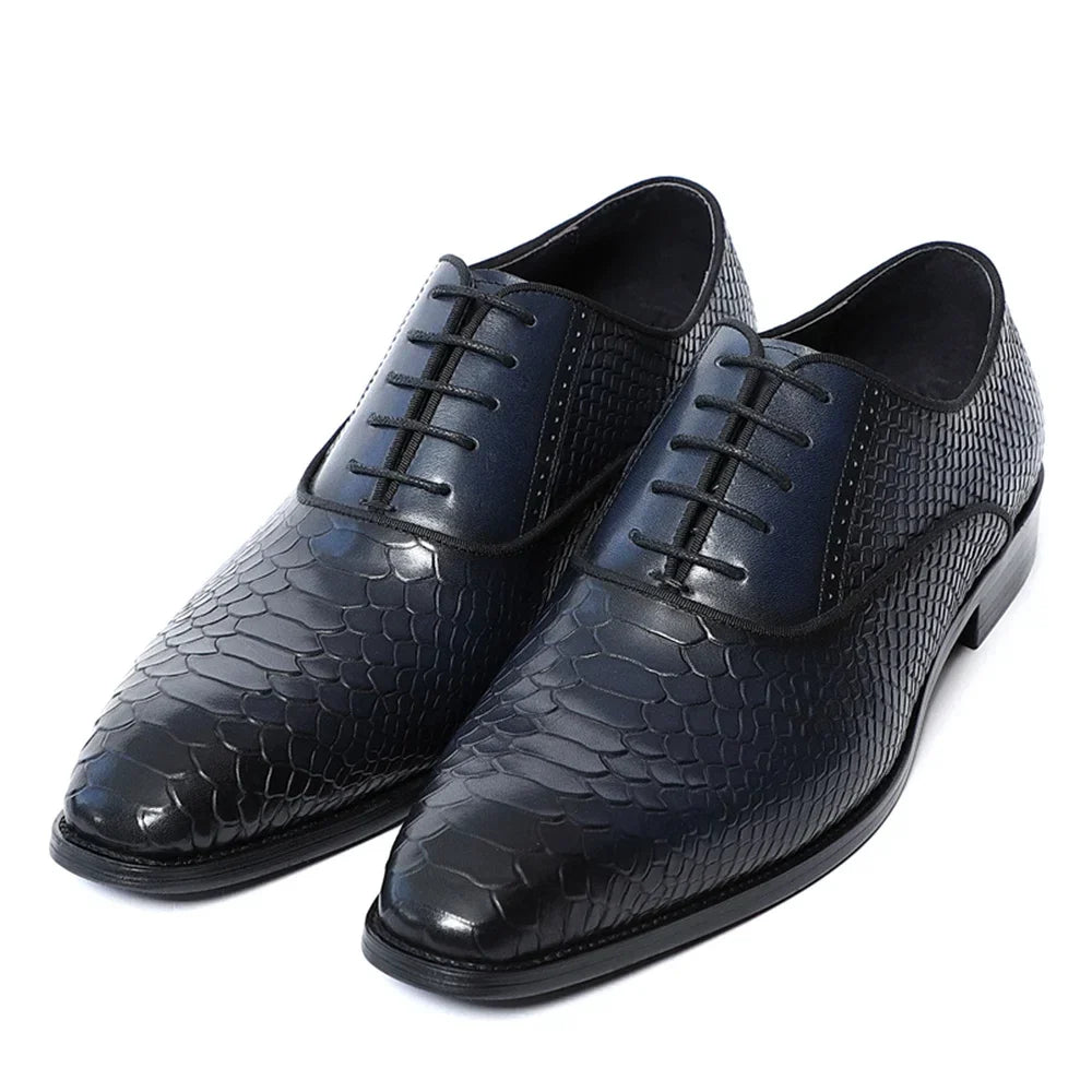 2026 Classic Luxury Designer Newest Men Dress Shoes Handmade Genuine Leather Lace-up Fashion Business Oxford Formal Suits Shoe