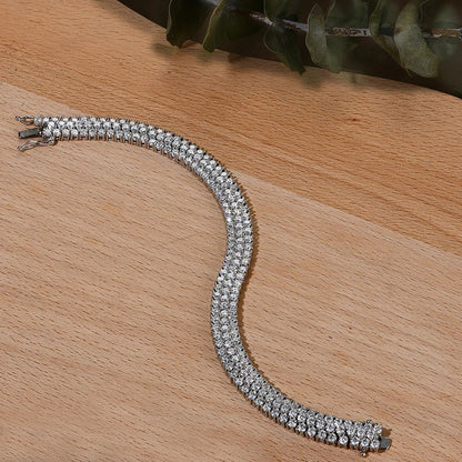 D Color Round Cut 2.5mm Moissanite Bracelet for Women Man White Gold Plated 925 Silver Pass Diamond Tester Bracelets