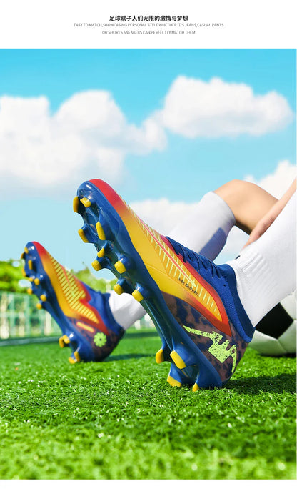 New Men Soccer Shoes Breathable Unisex Football Boots Professional Training Ultralight Wholesale Indoor Futsal Drop Shipping