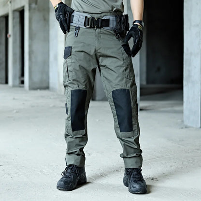 Outdoor Tactical Pants Casual Waterproof Cargo Pant Men New Training Trousers Wear-Resistant Multi Bag Casual Man Pant New