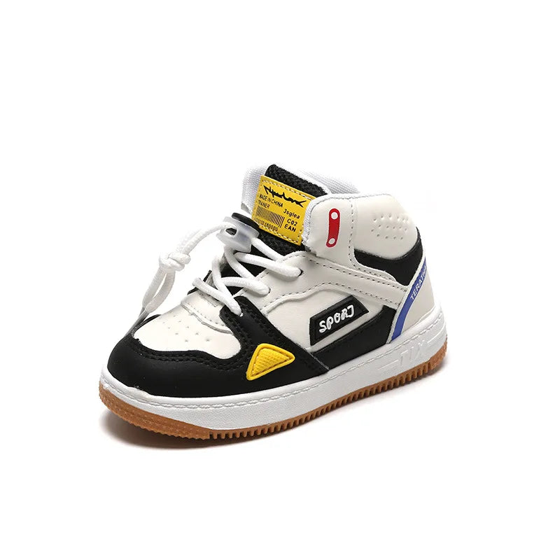 Children Tennis Shoes High-top Sports Shoes for Girls Fashion Causal Kids School Boys Basketball Shoes Breathable Soft Sneakers