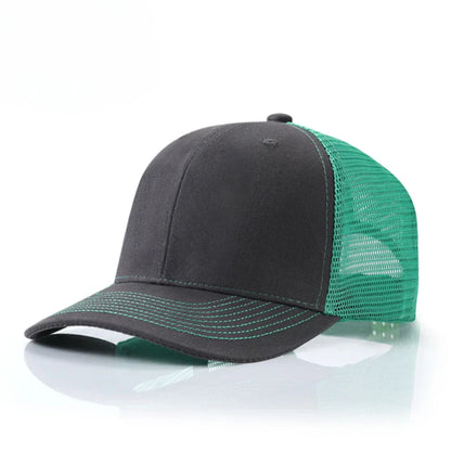 Custom embroidered logo hat Men's and women's mesh cap cotton baseball cap design DIY picture printing logo hat Summer sun hat