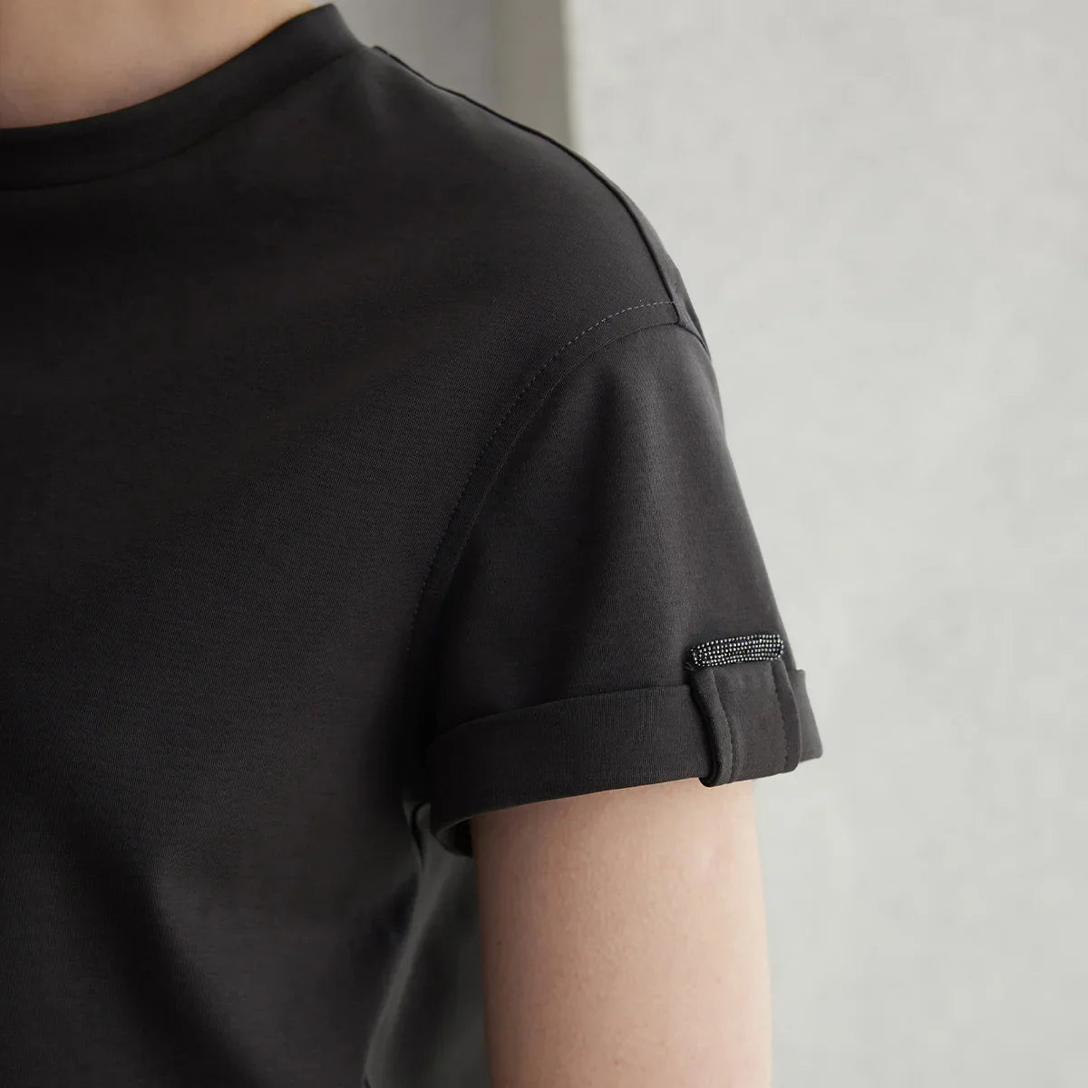 Summer Short Sleeved Clothes Premium Luxury Women's Clothing Combed Cotton Tshirts pima cotton Tee Shirt