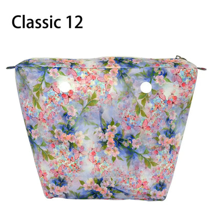 Composite Twill Cloth Waterproof Inner Lining Insert Zipper Pocket for Classic Mini Obag Senior Inner Pocket for O Bag