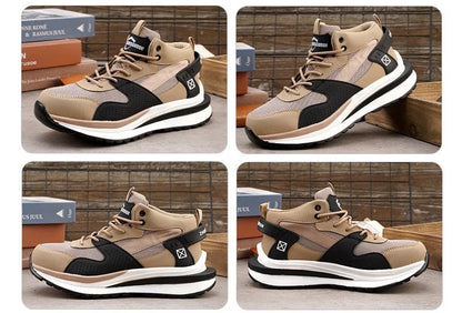 Soft-soled non-slip safety shoes four seasons models men's anti-smash anti-puncture steel head safety shoes new models