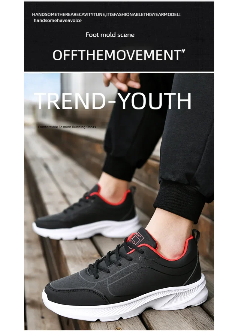Road Running Shoes Unisex Waterproof Running Shoes Comfortable Athletic Shoes Waterproof and Slip-Resistant Travel Shoes