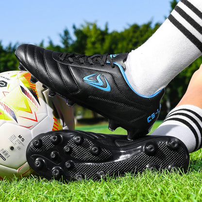 New Men Football Boots Futsal Soccer Shoes TF FG Grass Cleats Comfortable Outdoor Training Shoes Match Breathable Sport Indoor