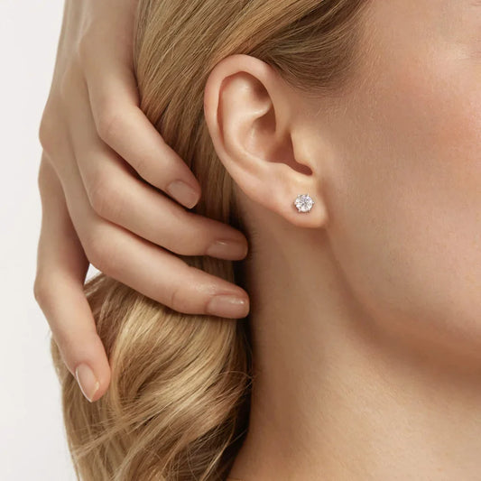 0.3-2 Carat Moissanite Stud Earrings S925 Silver Lab Diamond Earrings For Women Man Party Fine Jewelry