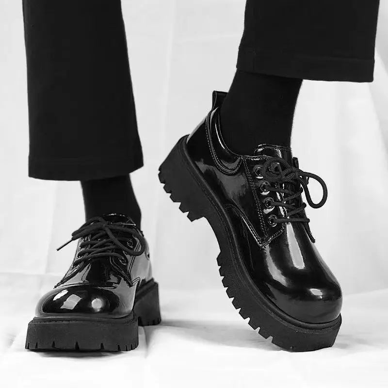 Men's formal shoes, business casual shoes, shiny big toe shoes, men's shoes, event party dress shoes