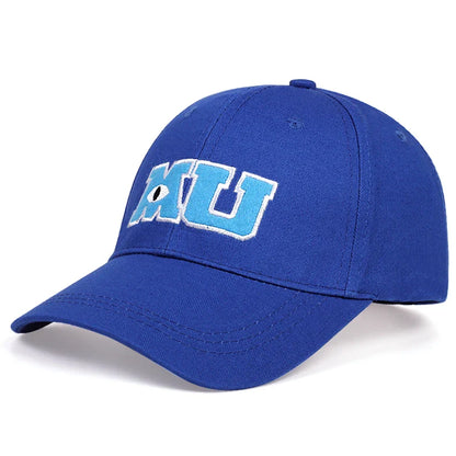 Baseball Caps Men Women Cotton Monsters University MU Embroidery Big Eye Cap Unisex Sun Hats Snapback Trucker Hats Gorras