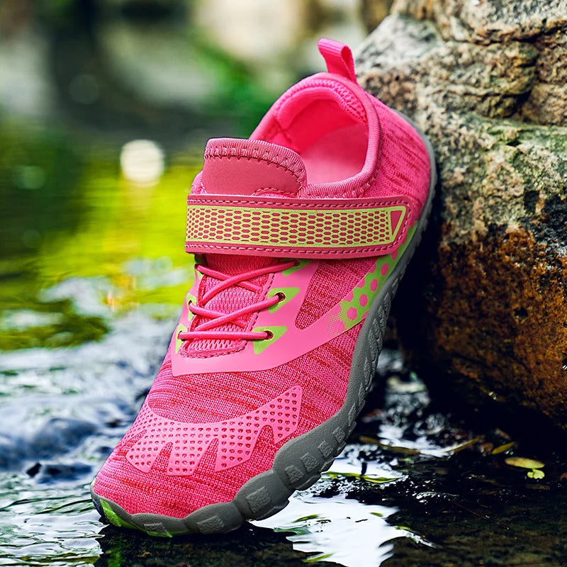Children's Beach Barefoot Water Shoes, Swimming and Boating, Quick-Drying, Non-slip, Easy to Wear and Take off, Sports Shoes