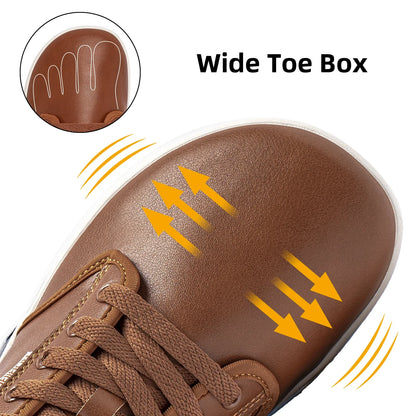 Unisex Wide Barefoot Shoes Women Men Zero Drop Minimalist Sneakers Artificial Leather Trail Walking Shoes