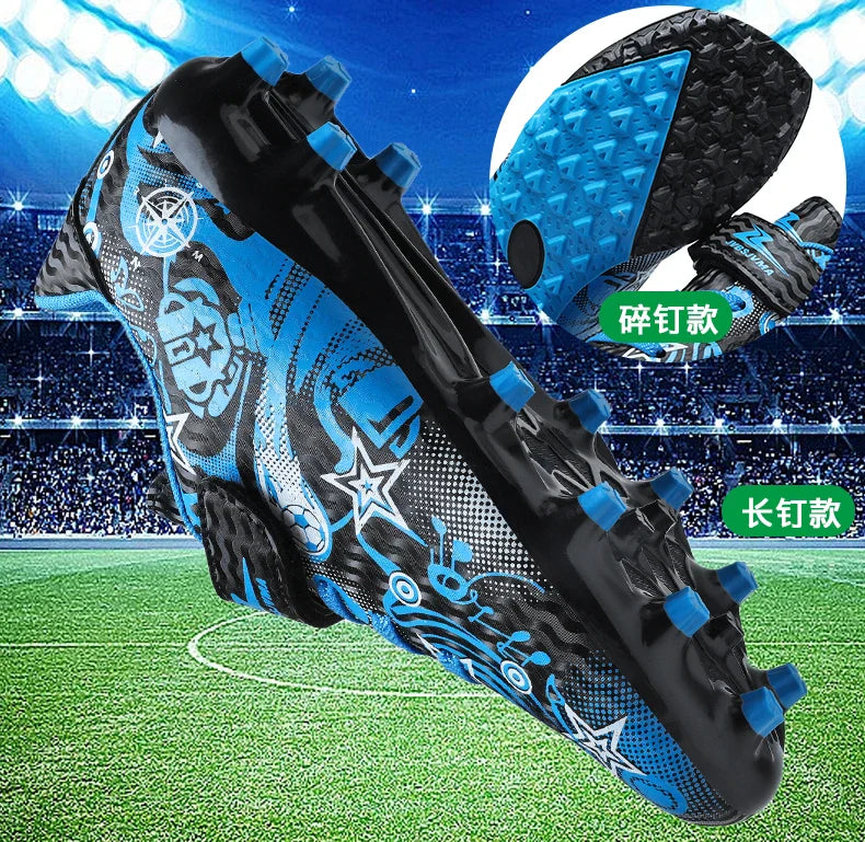 Children's Soccer Shoes Cleats Sneakers FG Sport Non-Slip Kids Football Boots Training Match Boys Youth Professional Shoes New