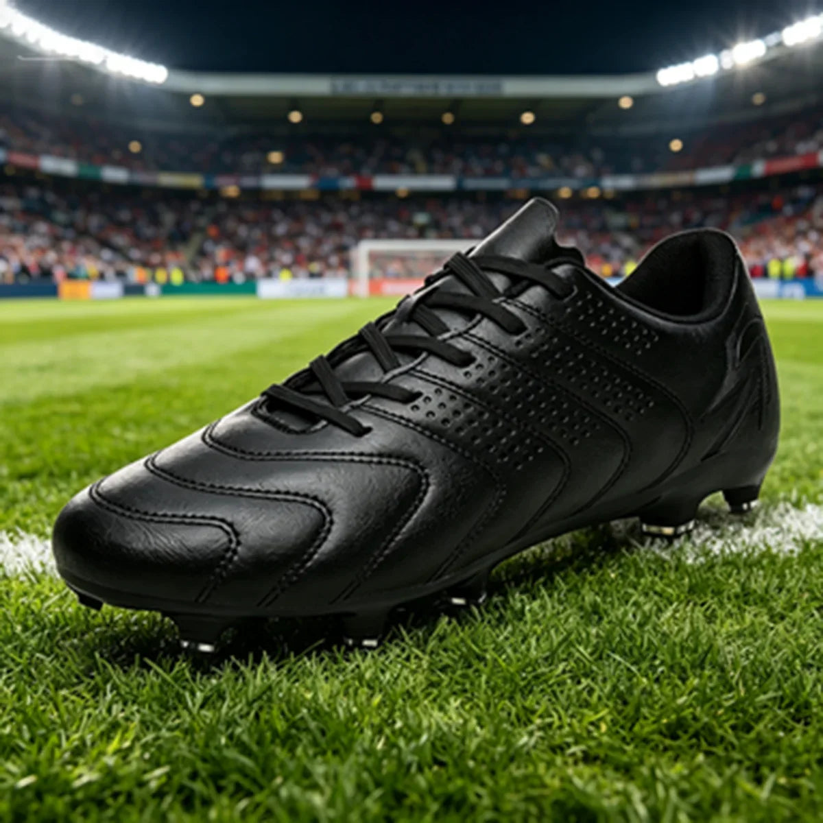 AG FG Athletic Soccer cleats PU Fabric Comfort Upper TPU Anti-slip Long Studs Sole Reliable Quality Adult Kids Training Shoes