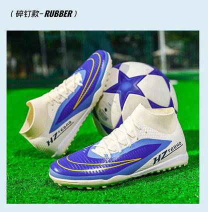 New Men Football Boots Training Breathable Cleats Adult Outdoor Non Slip Match Long Spikes Soccer Shoes Sport Boys Comfortable