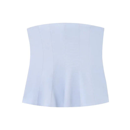 Off Shoulder Crop Top Woman Sexy Backless Corset Top Female White Pink Bustier Tops Woman 2025 Camisole Tube Tops Women