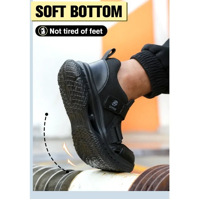 Lightweight Breathable Labor Protection Shoes Are Lightweight Anti Smashing Anti Puncture for Men A Must-have for Lazy People