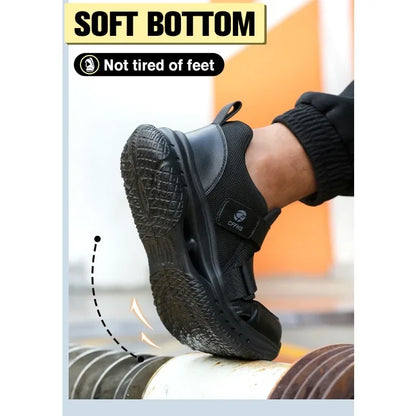 Lightweight Breathable Labor Protection Shoes Are Lightweight Anti Smashing Anti Puncture for Men A Must-have for Lazy People