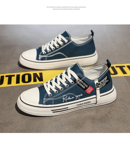 Men's plus size casual Canvas shoes summer soft-sole non-slip outdoor walking shoes fashion youth sports board shoes flat shoes