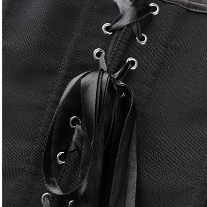 Black women is corset  strapless and body shaping top