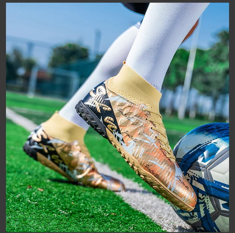 Size 34-46 Men FG/TF Football Boots Futsal Professional Unisex Kids Soccer Shoes Training Outdoor Boys Football Shoes Sneakers