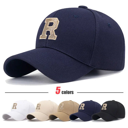 Gold Thread 3D Embroidery Adjustable Elastic Pineapple Cloth Baseball Cap Trucker Hats