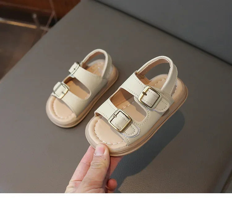 2024 Children Sandals for Girls and Boys Summer New Fashionable Korean Style Comfortable Soft Sole Casual Cute Baby Beach Shoes