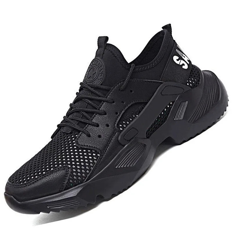 New Men's Summer Safety Work Shoes - Lightweight Soft Breathable Steel Toe Anti-Smash Anti-Puncture Footwear