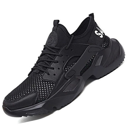 New Men's Summer Safety Work Shoes - Lightweight Soft Breathable Steel Toe Anti-Smash Anti-Puncture Footwear