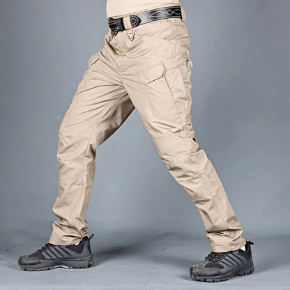 New Casual Tactical Pants Men Cargo Pants Multi Pockets Safari Style Trousers Waterproof Male Streetwear Hiking Plus Size S-6XL