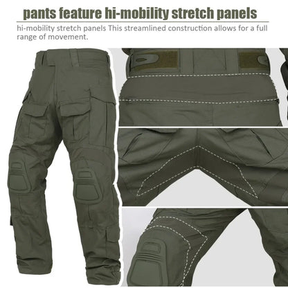 G3 Tactical Pants Camo Hunting Pants Multicam Mens Duty Cargo Trousers Trainning Shooting Pant Men Clothing Water Repellent