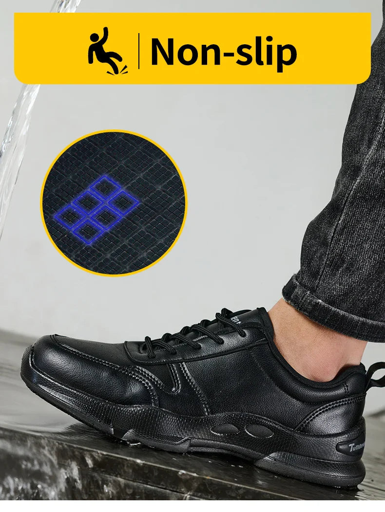 Chef's shoes, anti slip and oil resistant casual shoes, anti slip restaurant work shoes