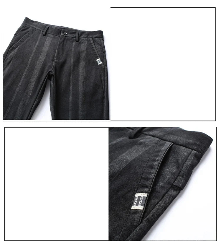 Business Casual Pants Men Slim Fit Fashionable Outdoor Elastic Breathable Sports Pants Formal Fashion Korean Clothes Trousers