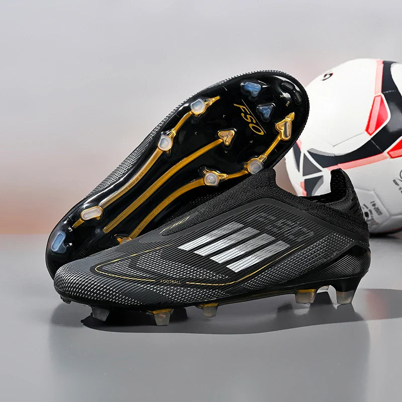 New Men Soccer Shoes Outdoor Sport Football Boots Training Breathable Match Boys Adult Cleats Non Slip Long Spikes Comfortable