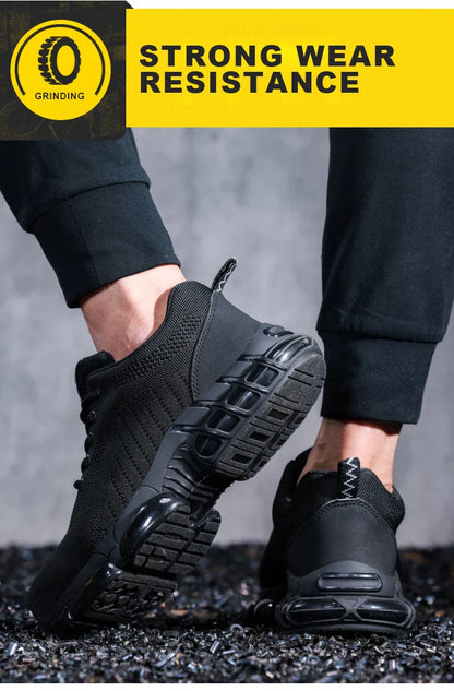 Steel Toe Safety Shoes for Men Women Comfortable Breathable Non Slip Work Shoes Security Protective Shoes Comfortable Sneakers ﻿