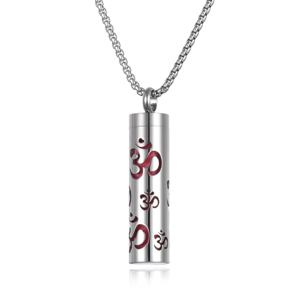 Long Strip Stainless Steel Aromatherapy Necklace Perfume Diffuser Essential Oil Diffuser Pendant Necklace Jewelry Accessories