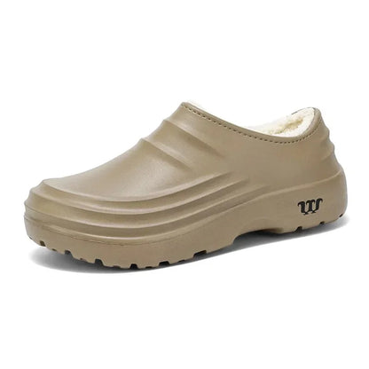 Waterproof Cotton Chef Shoes For Men Anti-Slip Work Footwear Warm Comfortable Kitchen Specialized Shoes With EVA Outsole
