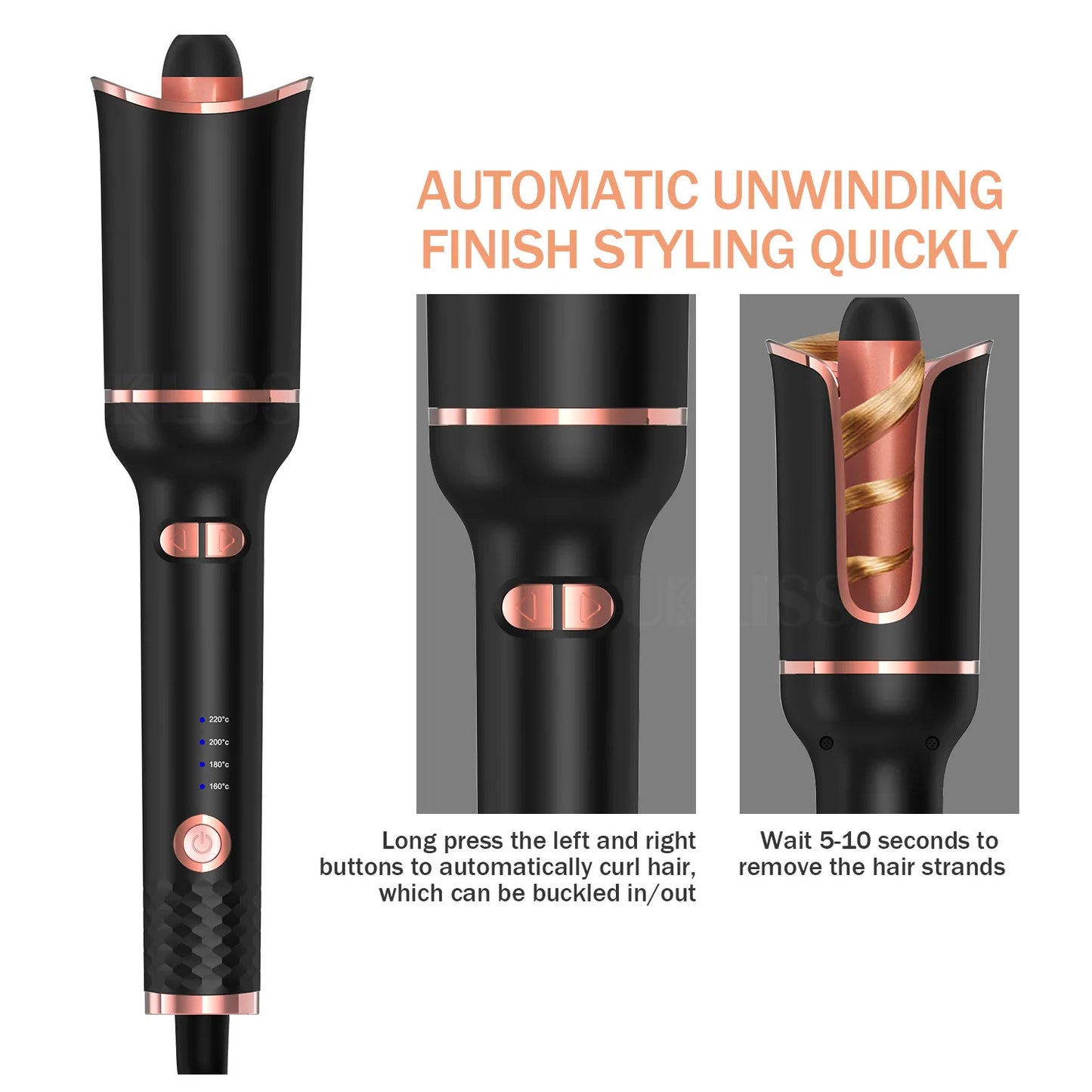 Professional curling irons Ceramic auto-rotating air curling irons Air spinning rod styler Curling irons Styling tools