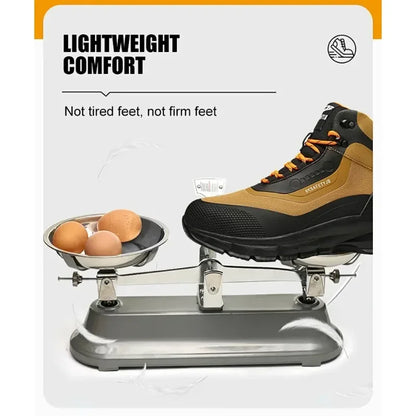 Anti Splash Water Safety Shoes Men Wear Resistant Work Boots Steel Toe Shoes Puncture-Proof Protective Shoes Security Sneakers