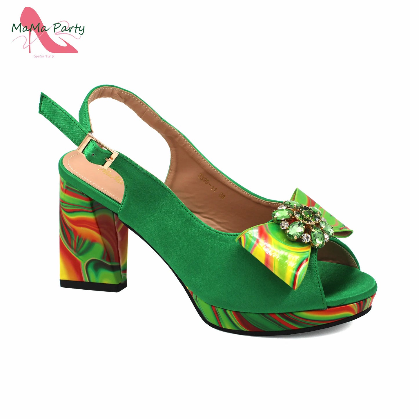 Red Color Italian Design Shoes Matching Bag Set Super High Heels Pumps for Garden Party
