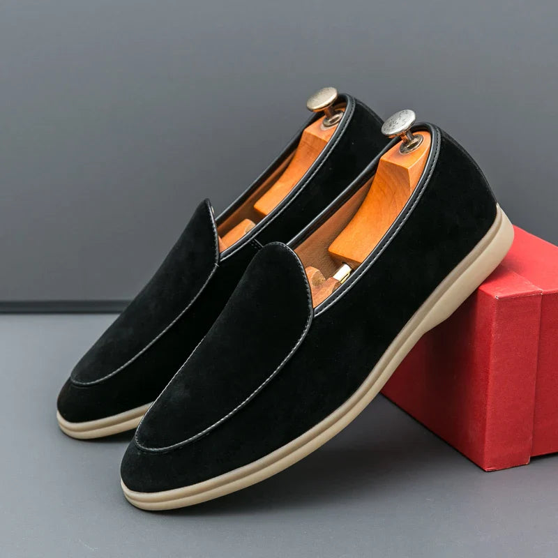 Fashion Men Luxury Brand Loafer Shoes Spring British Style Suede Men's Casual Shoes Breathable Comfort Slip-on Men Wedding Shoes