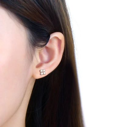 100% 925 Sterling Silver Real 0.8 Carat D Color Moissanite Stud Earrings For Women Sparkling Party Gifts Fine Jewelry