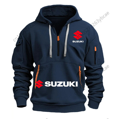 Men's Hoodie Outdoor Motorcycle Riding Suit: Soft, Comfortable, Breathable, Stylish Autumn/Winter Style