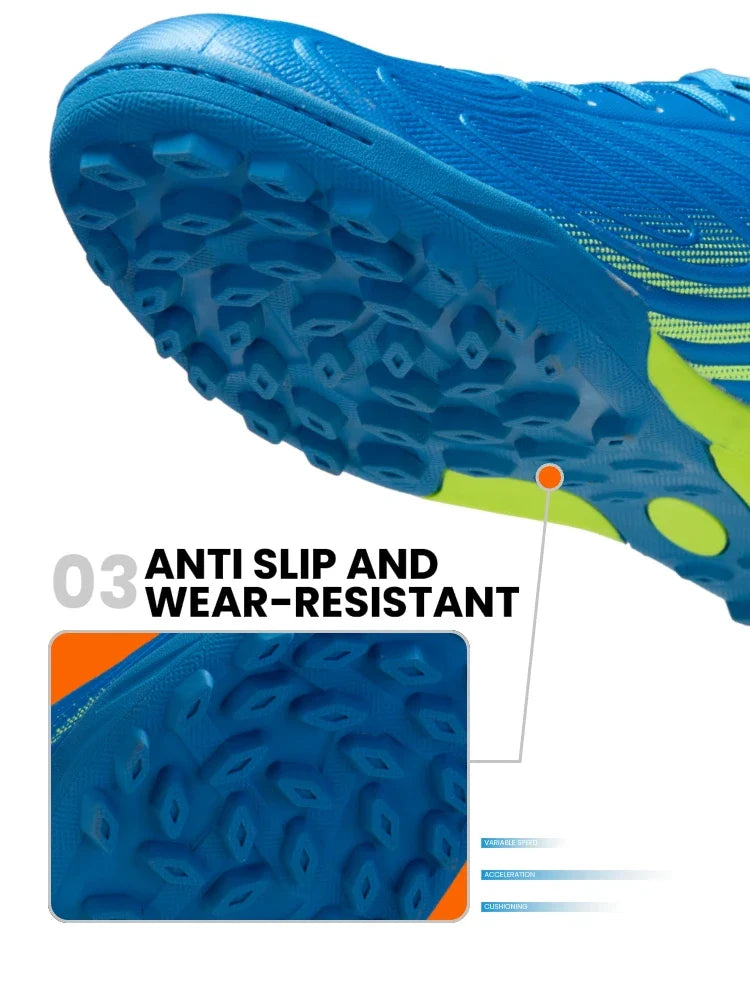Men Professional Soccer Shoes Outdoor Anti-Slip Training Sport Shoes Male Light Leather Football Boots Chuteira Campo