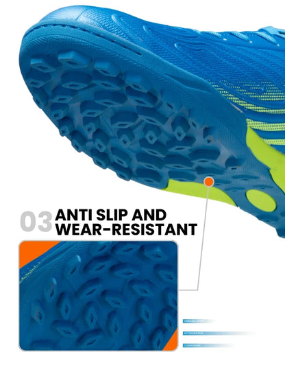 Men Professional Soccer Shoes Outdoor Anti-Slip Training Sport Shoes Male Light Leather Football Boots Chuteira Campo